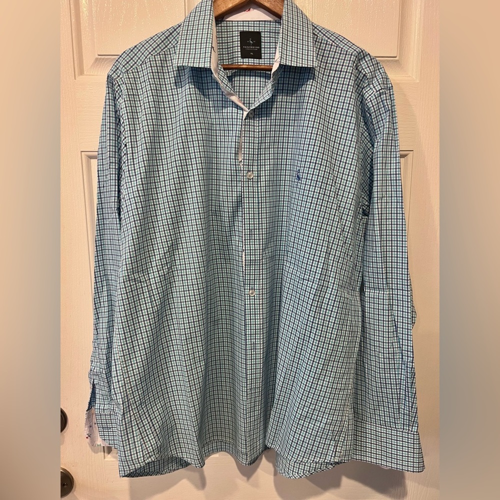 Tailorbyrd XL plaid long sleeved button up, sea theme